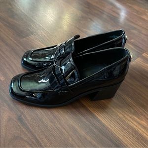 Marc Fisher Women’s Kchris Heeled block Loafers Size 8